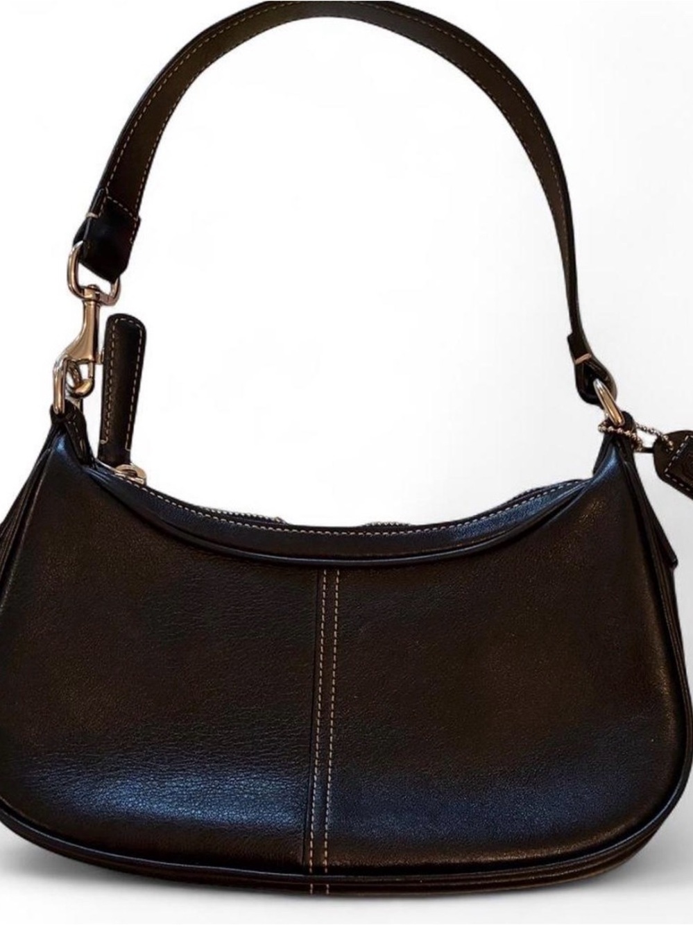 Coach Black Leather Shoulder Bag